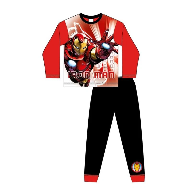Boys Official Marvel Iron Man Pyjamas Pajamas Pjs Kids Children s Age 5 6 8 10