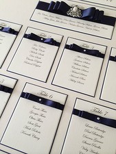 PERSONALISED A3 / A2 WEDDING SEATING PLAN TABLE PLANNER MANY COLOURS AVAILABLE