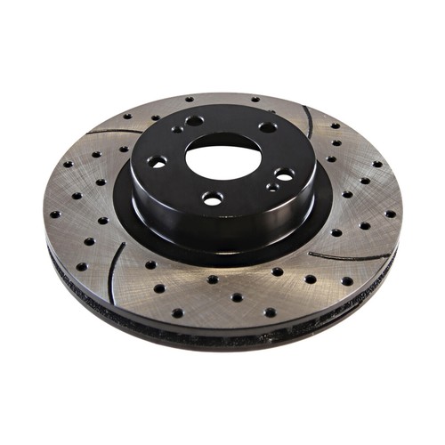 Front Drilled Slotted Brake Rotors Pair 2 for Kia Sorento Hyundai Santa