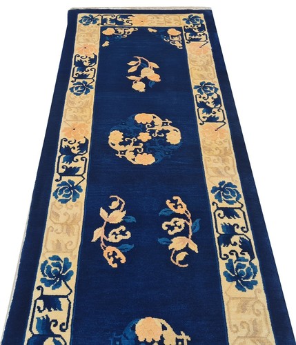 Amazing Hand Knotted Vintage Tibet Wool Area Runner Rug 8 x 2 Ft (1389 Ger-4) - Picture 5 of 8