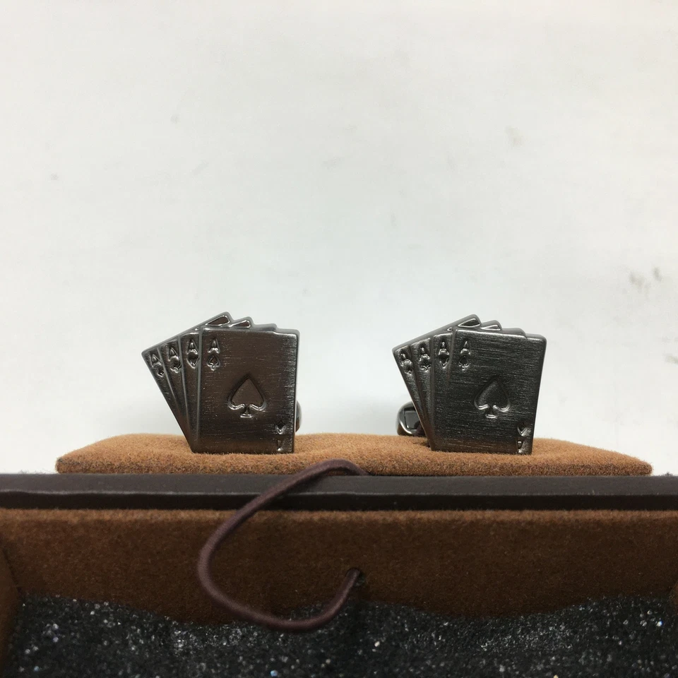 Baraja de gemelos de cartas Joseph Abboud para hombre, Gunmetal - 8RVA 80025 Foto 3 de 4