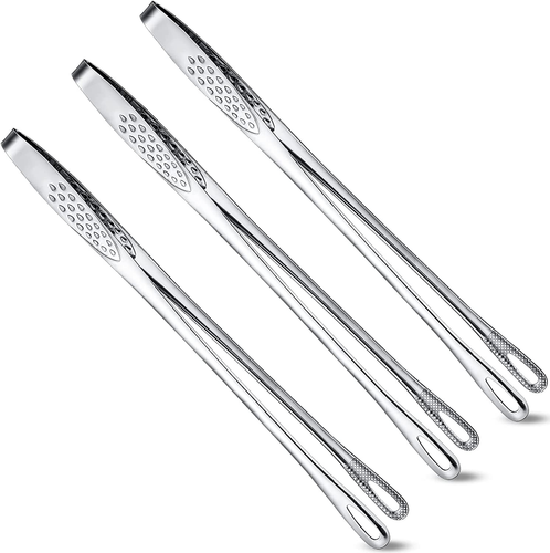 Geiserailie 3 Stück koreanische und japanische Grillzange zum Kochen Edelstahl K - Bild 11 von 12