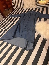 Women s Casual Blue Jean Shirt Dress