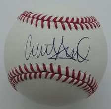 Clint Hurdle Pirates  Royals Signed Rawlings OML Baseball MLB Hologram 143926