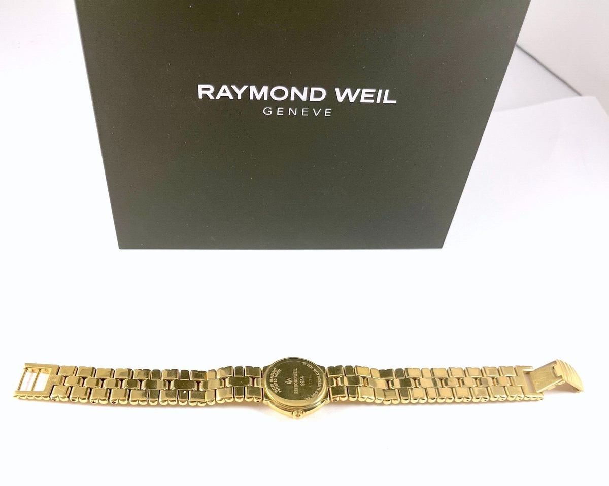Raymond Weil 18k Gold Filled Diamond Women's Watch Model 5954 | eBay