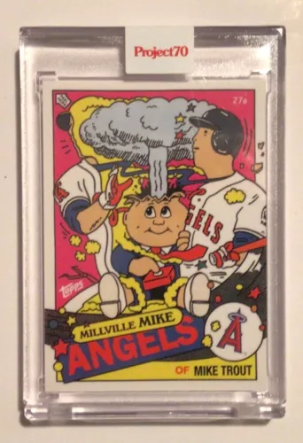 2021 Topps Project 70 Mike Trout w/Adam Bomb #357 by Ermsy in stock