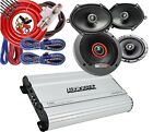 4x Mb Quart 5x7/6x8" & 6.5" Premium Car Speakers + 1000W 4Ch Elite Car Amp +Kit
