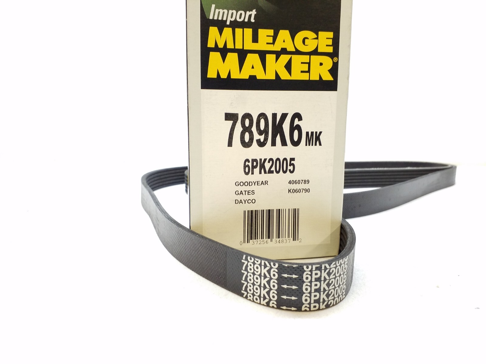 789K6MK Mileage Maker Multi Rib Serpentine Belt Free Shipping 6PK2005 eBay