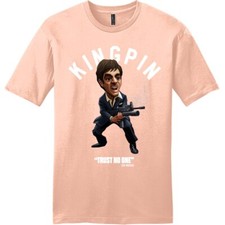 NEW Art Society x SWOD SCAR FACE TOON Tee Shirt DUSTY PEACH SM-4XL MADE IN USA