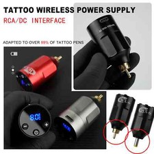 Portable Mini Tattoo Wireless Power Supply Unit, Rechargeable RCA Adapter, Motor