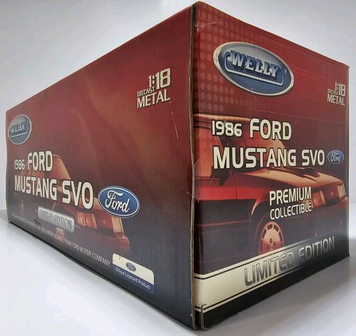 Welly 1/18 1986 Ford Mustang SVO schwarz - Bild 6 von 13