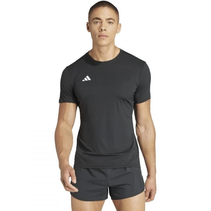 adidas T-Shirt Mens Adizero Essentials Running Top Black