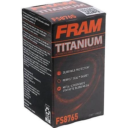 Filtro de aceite FRAM Titanium FS8765 - Cadillac, Chevy, Saab, Pontiac 06-17 Foto 3 de 4