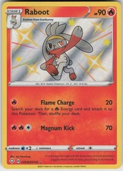 Raboot SV016/SV122 Shining Fates Shiny Vault Holo Rare
