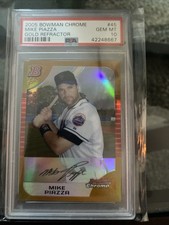 2005 Bowman Chrome - Mike Piazza #45 Gold Refractor /50