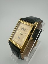 GOLD DIAL-Vintage Seiko Slim Quartz Men’s Wrist Watch - Image 2