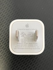 Genuine OEM Apple A1385 5W USB Travel Power Adapter Cube Charger iPhone iPad