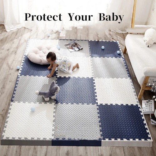 Puzzle Mat For Children Thick Baby Play Mat Kids Carpet Mats EVA Foam Rug Mat - Picture 2 of 20