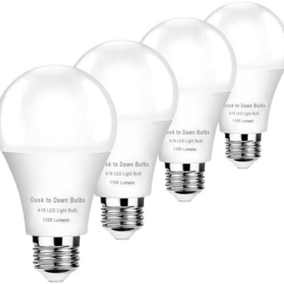 #ad 4 Pack Dusk to Dawn Light Bulbs Outdoor 75 Watt Equivalent Automatic On Off Sen $11.29