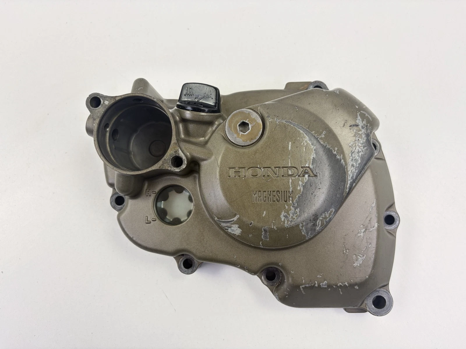 Honda | CRF450R | OEM | Left Engine Crankcase Cover | 11340-MEN-850 | 2004-2008