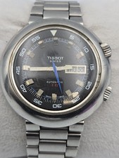 1970 Tissot T-12 Super Compressor Diver 44mm BlackDial Automatic Mens Watch46594