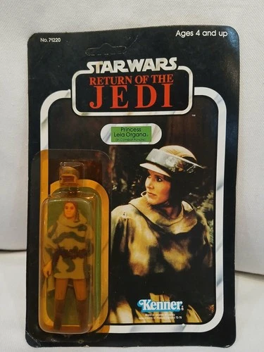 STAR WARS Vintage 1983 Princess Leia Organa in Combat Poncho figure sealed