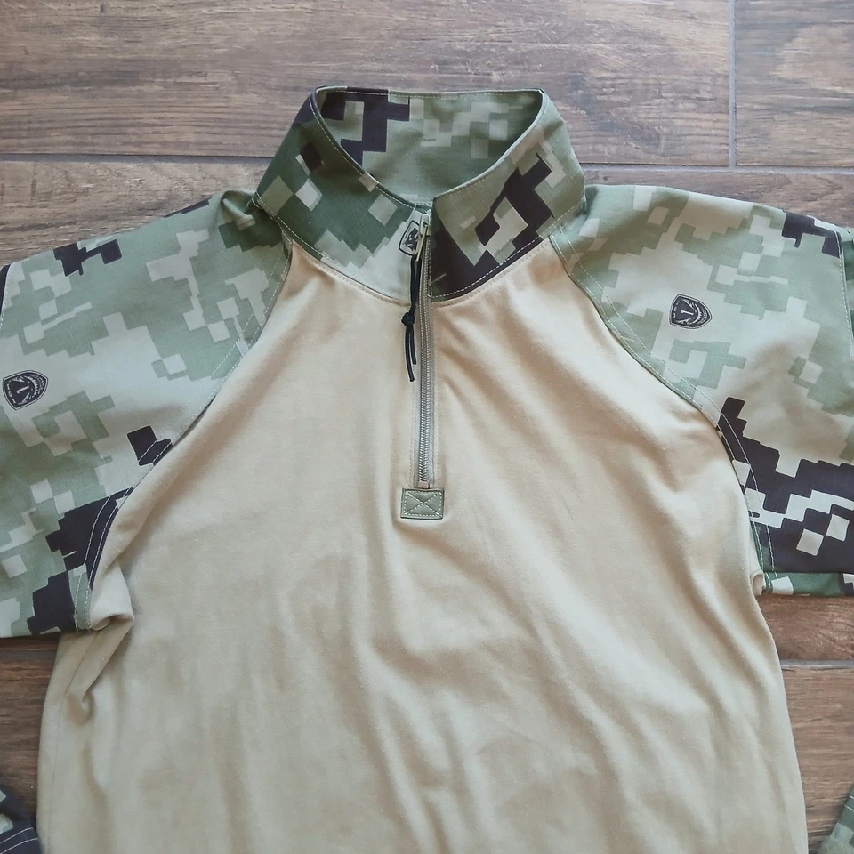 Camisa de Combate Táctica LBX Juvenil Bronceada Binter Defensa Digital Camuflaje Militar Foto 2 de 4