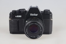 Vivitar V335 35mm Film SLR Camera with Pentax-M F2.0 50mm Lens Untested