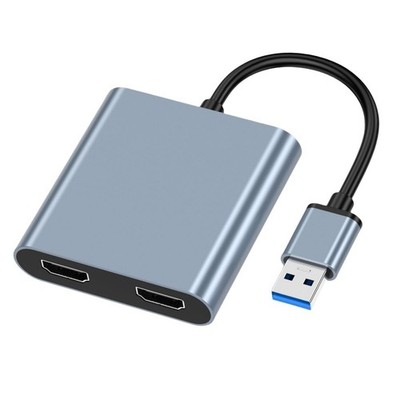USB 3.0 to Dual Hdmi Adapter for 2 Monitors 1080p Mirroring and Extending, US...
