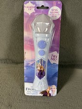 Disney Frozen Sing Along Microphone Lights Up Music Elsa Anna eKids New