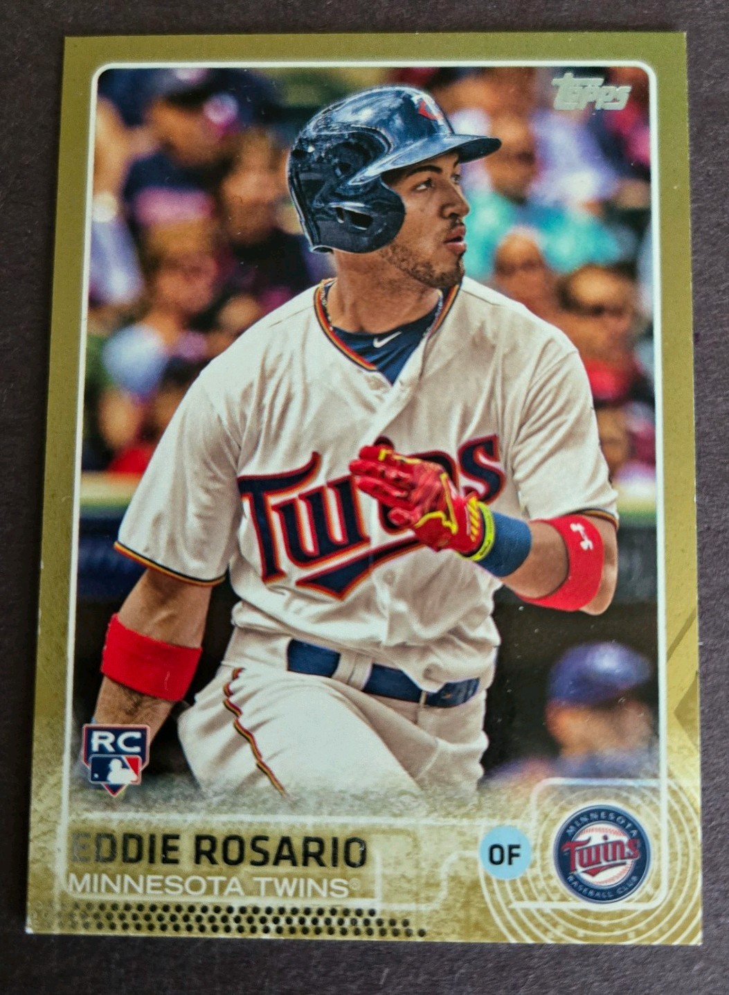2015 Topps Update Series - Eddie Rosario #US341 Gold /2015 (RC)