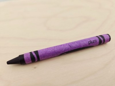 Crayola Plum Crayon Vintage Binney & Smith 