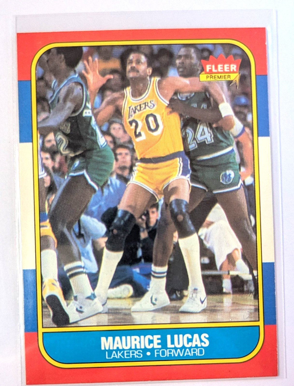 1986-87 Fleer #66 Maurice Lucas Excellent Lakers Basketball