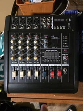 DSP Professional Powered Mixer PMX402D-USB - 100W Powered 4 Channel Mixer SN1406