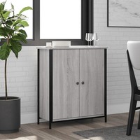Sideboard Schmal Sonoma Grau 70X30X80 Cm Holzwerkstoff Kommode