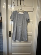 Michael Kors Heather Gray Tee shirt dress Sparkle Logo