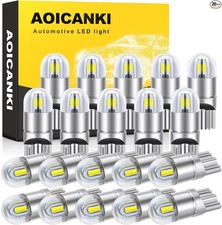 LED Bulb 6000K White, License Plate Light, Dome Light, T10 168 2825 3030 Bri