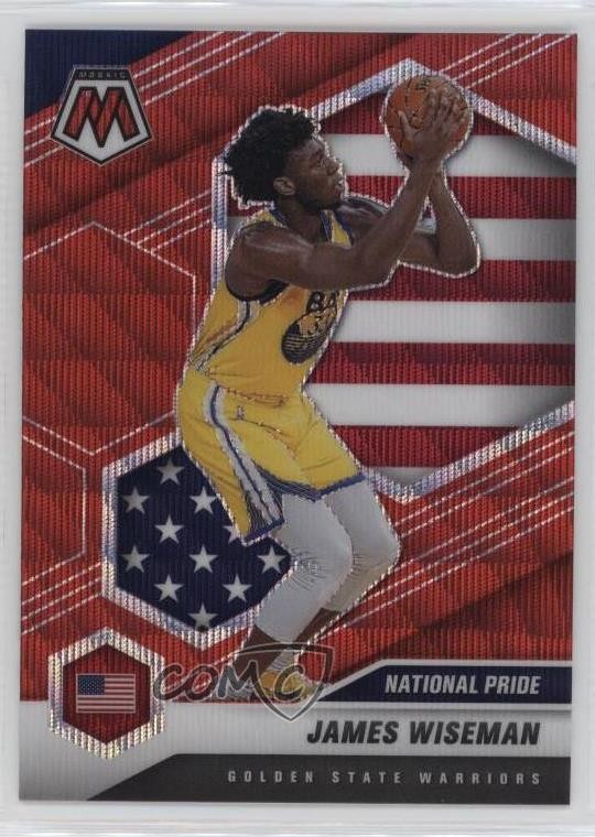 2020-21 Panini Mosaic National Pride Red Wave Prizm James Wiseman #260 10tt