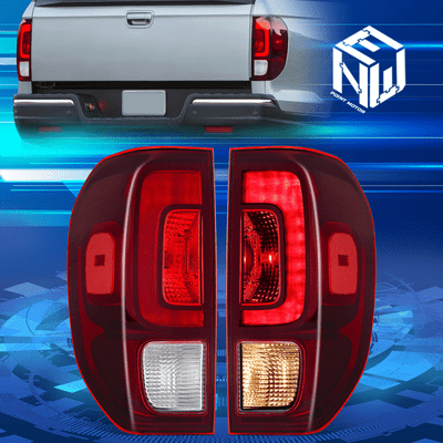 For 17-23 Honda Ridgeline OE Style Chrome Housing LED Tail Lights