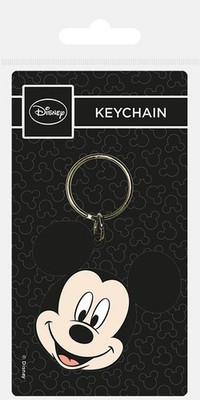 Gummi Schlüsselanhänger Mickey Mouse - Head Keyring NEU RK38322