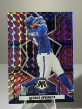 George Springer 2022 Mosaic PINK Swirl SSP #/12 RARE TORONTO BLUE JAYS