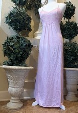 Vintage 1960s Jasmine Nylon Pink Nightgown Made In USA size Small