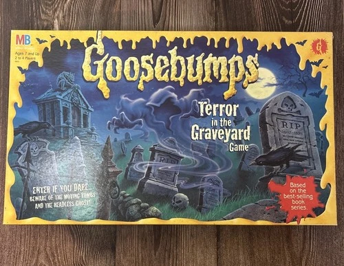 VTG Goosebumps "Terror in the Graveyard" Board Game COMPLETE Milton Bradley