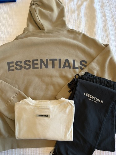 Essentials Fear Of God Hoodie, Pants & T-shirt