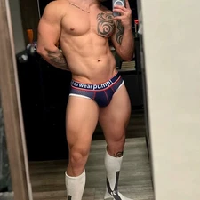 Fashion Men Low Rise Mesh Briefs Breathable Underpants Jockstrap Underwear