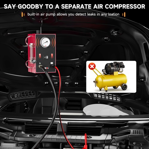 Testeur de détection de fuite de tuyau d'aspiration de voiture pour machine à fumée EVAP automobile - Photo 9/22