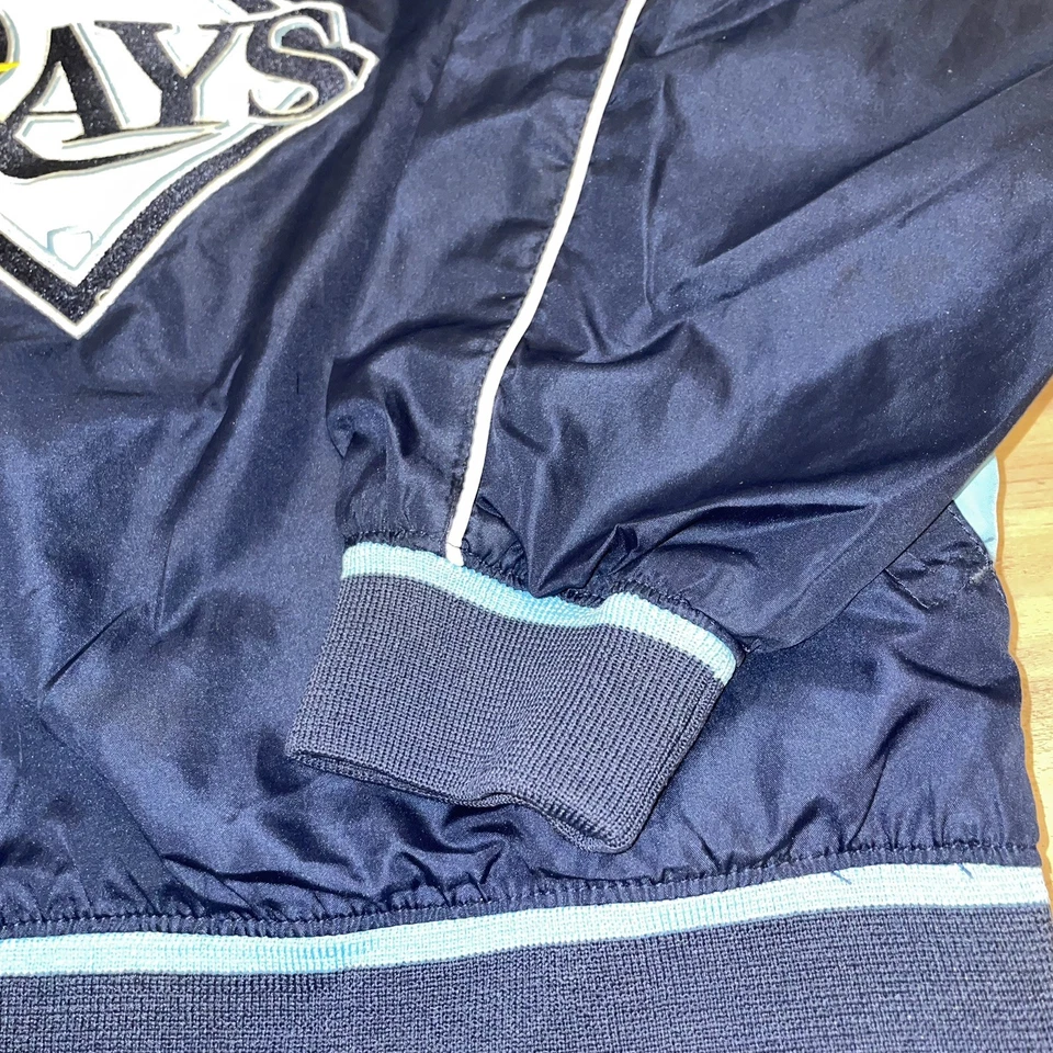 TAMPA BAY RAYS MLB Authentic GENUINE MERCHANDISE Kids Size 8/10 Pullover JACKET - Image 4 of 4