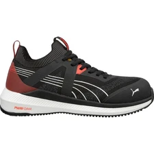 PUMA Safety Men's Turbo Low Composite Toe ESD Work Shoe Black/Red - 645165, Blac