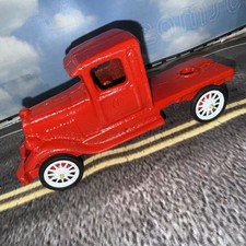 Vintage Truck Cast Iron 6 1/4Inch Red Collectible Truck