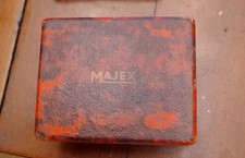 Vintage Majex watch presentation box. Red. Pre-owned